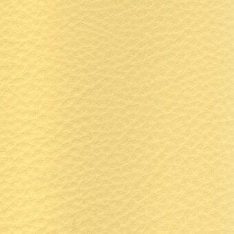 Leather sample, pale yellow r808, with repeating diamond-shaped embossed texture and matte finish, studio lighting, consistent warm tone.